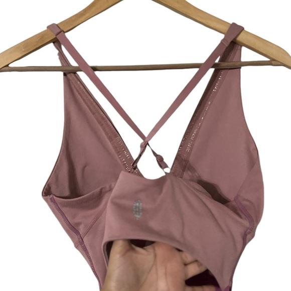 FREE PEOPLE FP MOVEMENT Total Triumph Two Tone One Piece Romper Playsuit Onesie - Picture 7 of 9